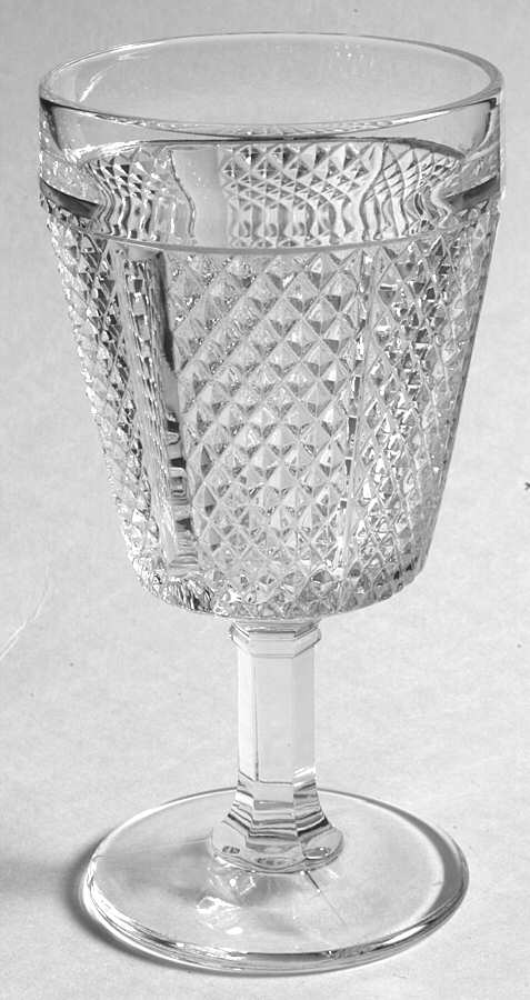 Diamond Point Wine Glass by Fostoria-1