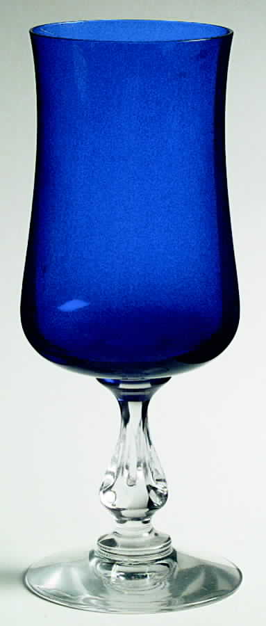 Distinction Cobalt Blue Water Goblet by Fostoria-1