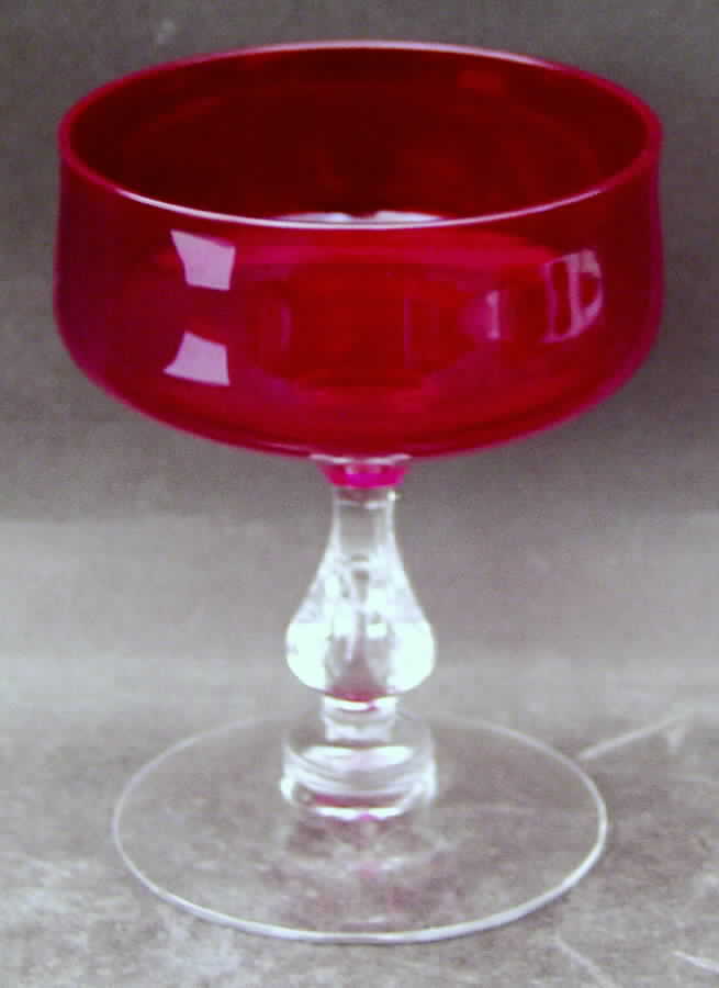 Distinction Ruby Champagne/Tall Sherbet by Fostoria-1
