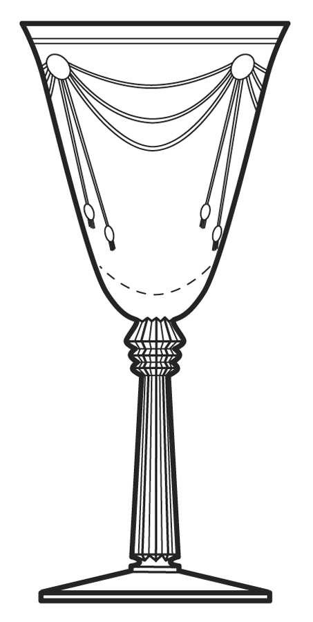 Drape Water Goblet by Fostoria-1