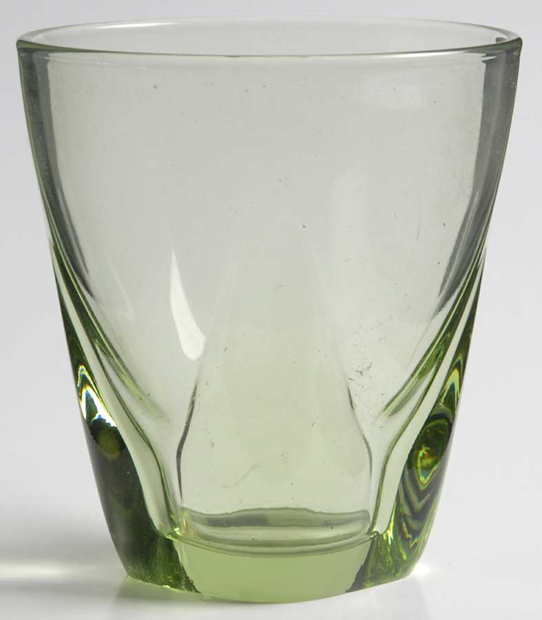 Dusk Lime Green Flat Tumbler by Fostoria-1