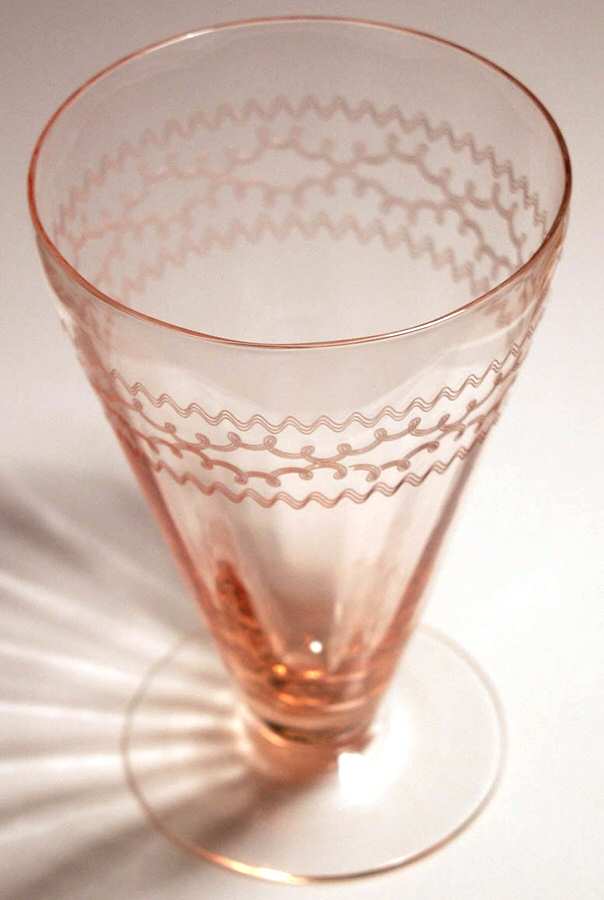 Eilene-Pink (Rose) Footed Tumbler by Fostoria-1