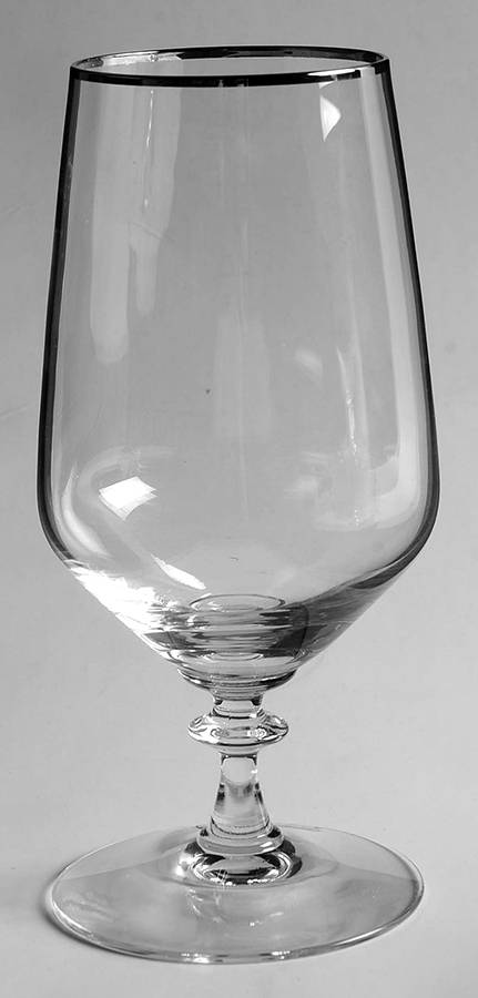 Eloquence Clear (Platinum Trim, Stem 6120) Iced Tea by Fostoria-1