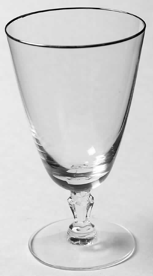 Engagement (Platinum Trim, Stem 6092) Juice Glass by Fostoria-1