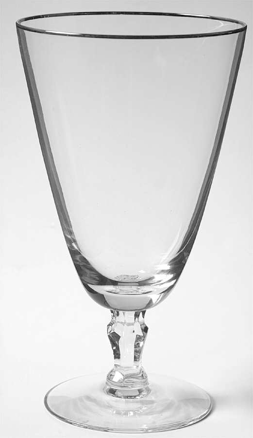 Engagement (Platinum Trim, Stem 6092) Iced Tea by Fostoria-1