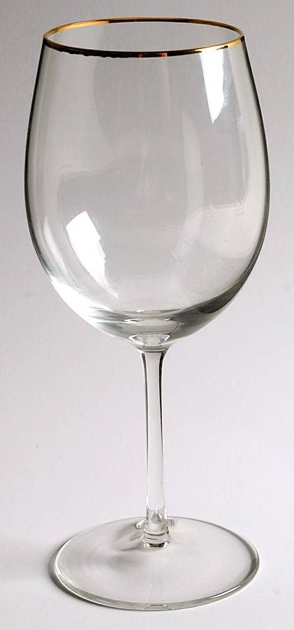 Engagement (Gold Trim, Newer) Water Goblet by Fostoria-1
