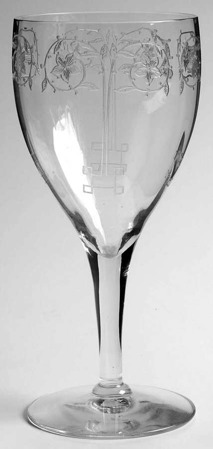Etch 212 (Stem #863) Water Goblet by Fostoria-1