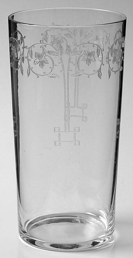 Etch 212 (Stem #863) 14 Oz Flat Tumbler by Fostoria-1