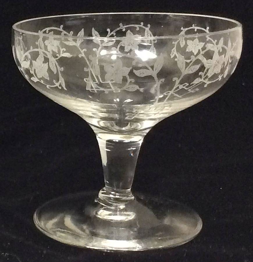 Etch 212 (Stem #863) Low Sherbet by Fostoria-1