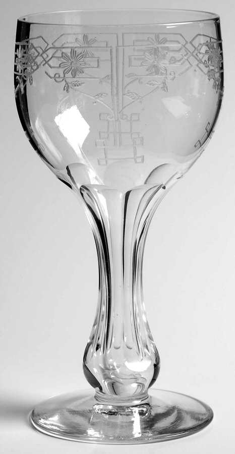Etch 214 Tall Hollow Stem Champagne by Fostoria-1