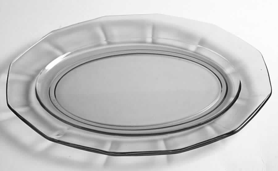 Fairfax Clear (Line 2375) 10" Oval Platter by Fostoria-1