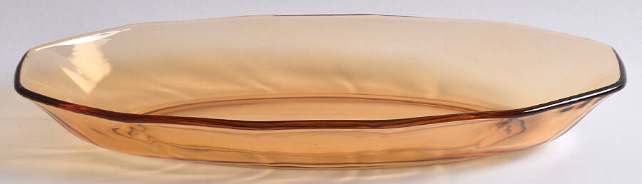 Fairfax Amber (Line 2375) 11" Oval Celery by Fostoria-1