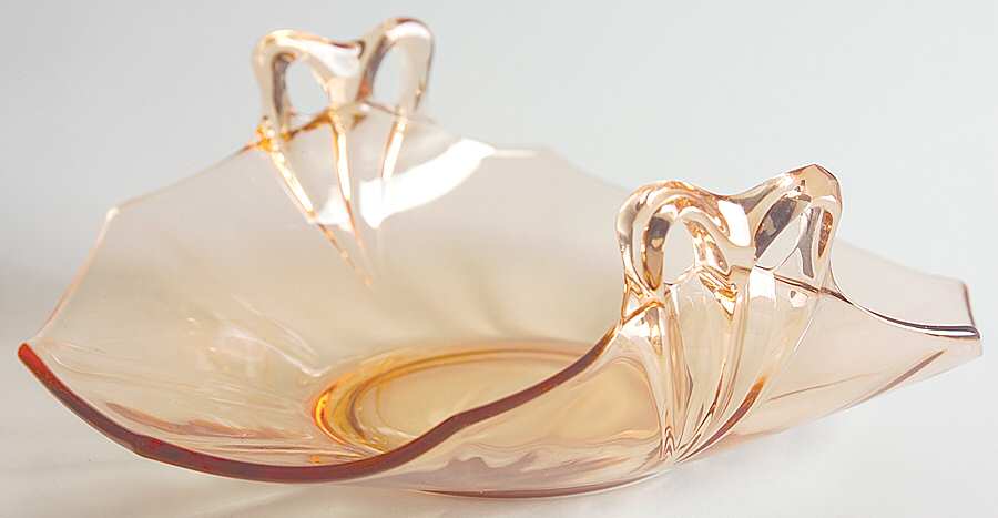 Fairfax Amber (Line 2375) Bon Bon Bow Handle by Fostoria-1