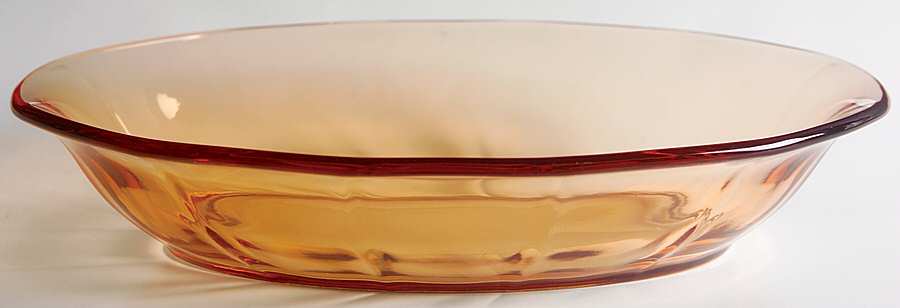 Fairfax Amber (Line 2375) 10" Oval Baker by Fostoria-1