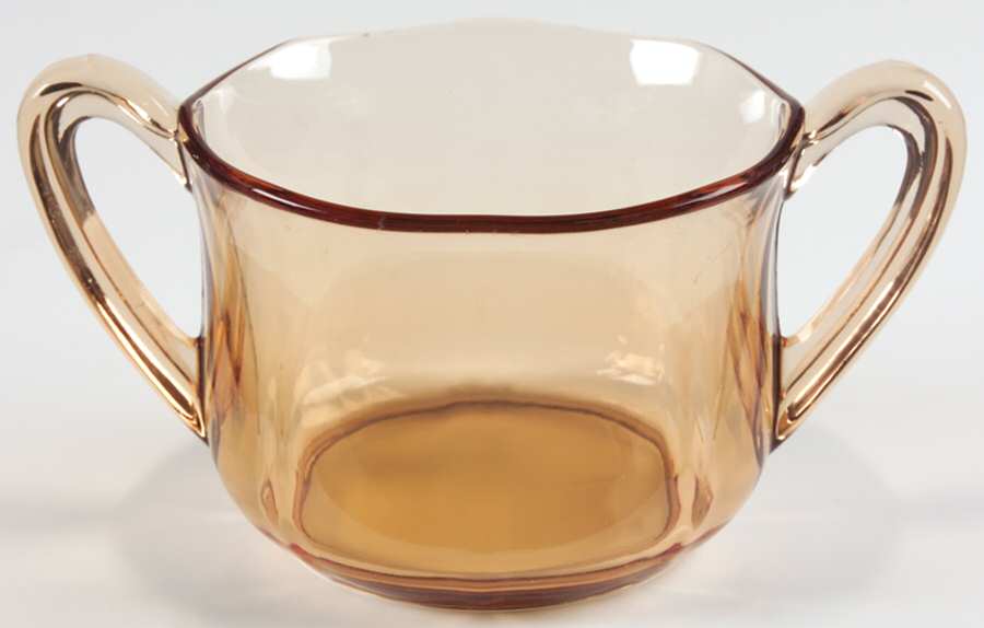 Fairfax Amber (Line 2375) Open Sugar by Fostoria-1