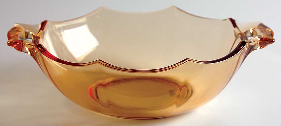 Fairfax Amber (Line 2375) Whipped Cream with Square Handles by Fostoria-1