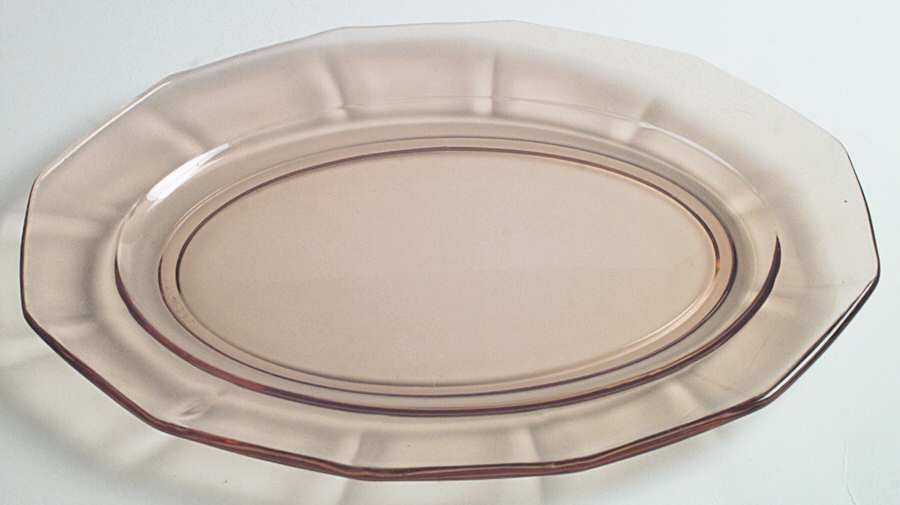 Fairfax Amber (Line 2375) 10" Oval Platter by Fostoria-1
