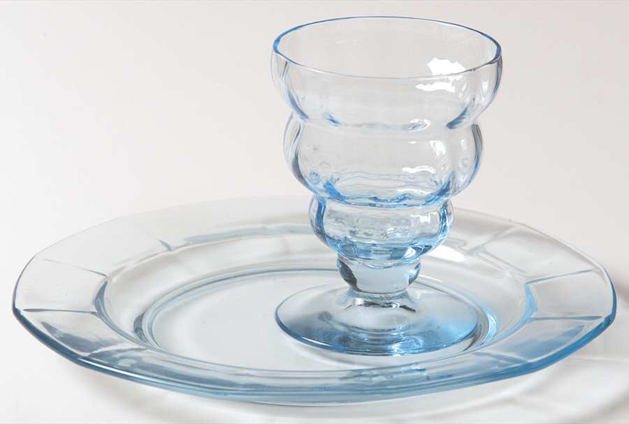 Fairfax Blue (Line 2375) Canape Set by Fostoria-1