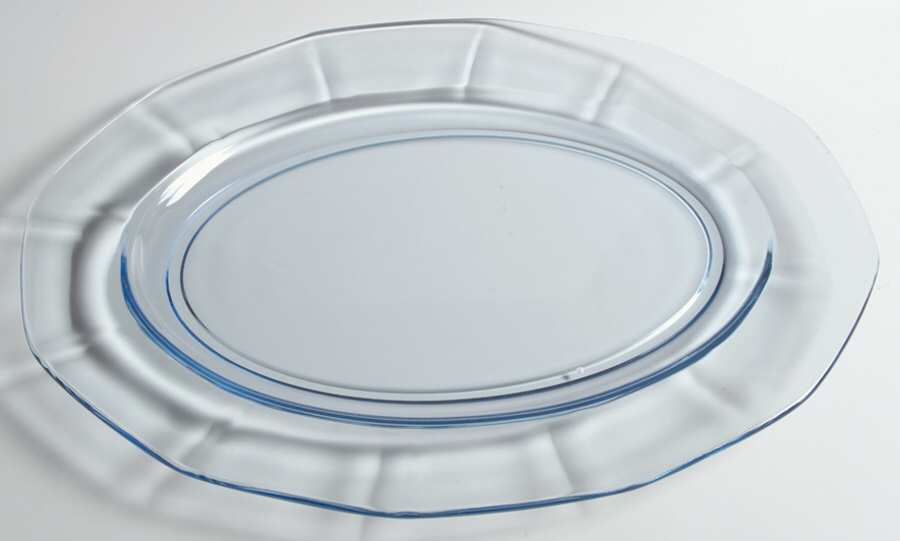Fairfax Blue (Line 2375) 15" Oval Platter by Fostoria-1