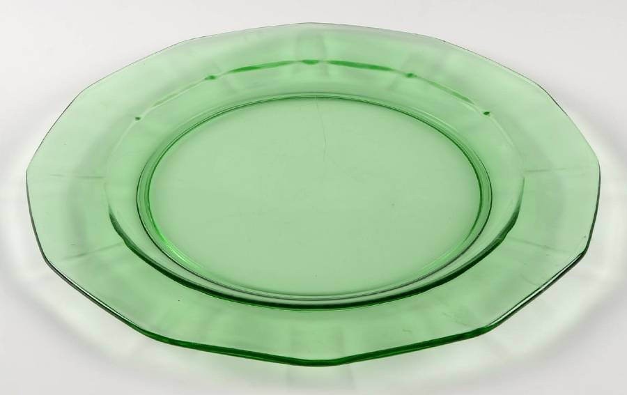 Fairfax Green (line 2375) 13" Service Plate by Fostoria-1
