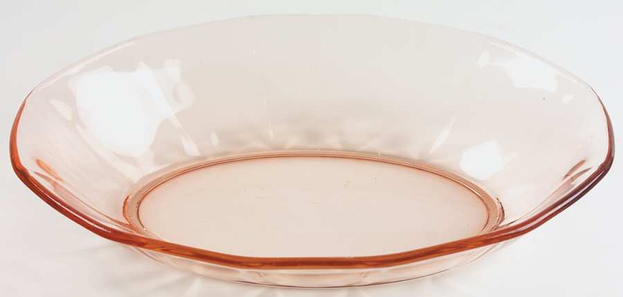 Fairfax Pink (Rose, Line 2375) 9" Oval Baker by Fostoria-1