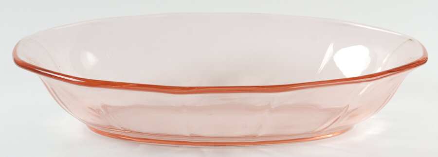 Fairfax Pink (Rose, Line 2375) 10" Oval Baker by Fostoria-1