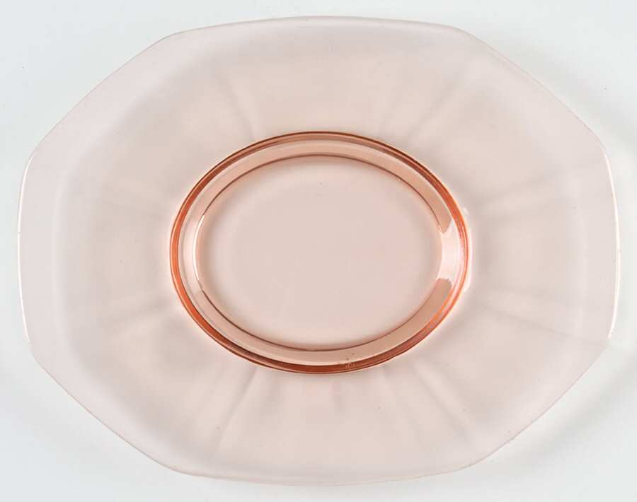Fairfax Pink (Rose, Line 2375) Sauce Boat, Underplate Only by Fostoria-1