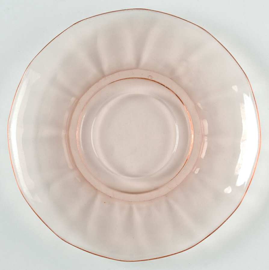 Fairfax Pink (Rose, Line 2375) Saucer Only by Fostoria-1