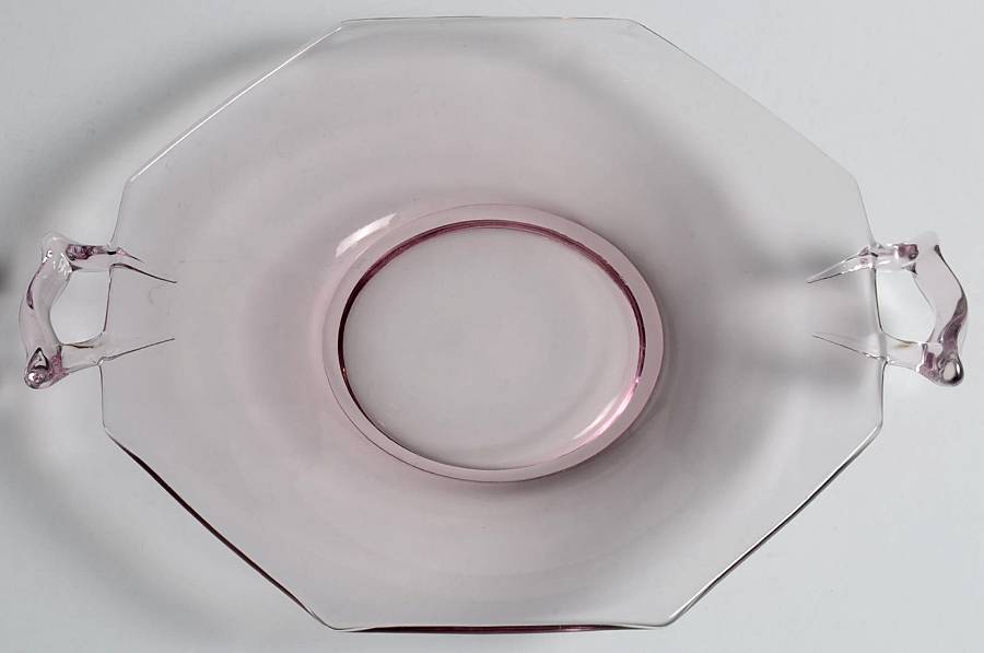 Fairfax Orchid (Purple, Line 2375)) Lemon Plate with Square Handle by Fostoria-1