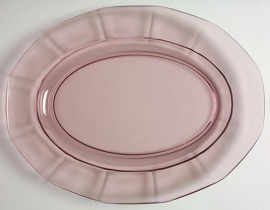 Fairfax Orchid (Purple, Line 2375)) 12" Oval Platter by Fostoria-1