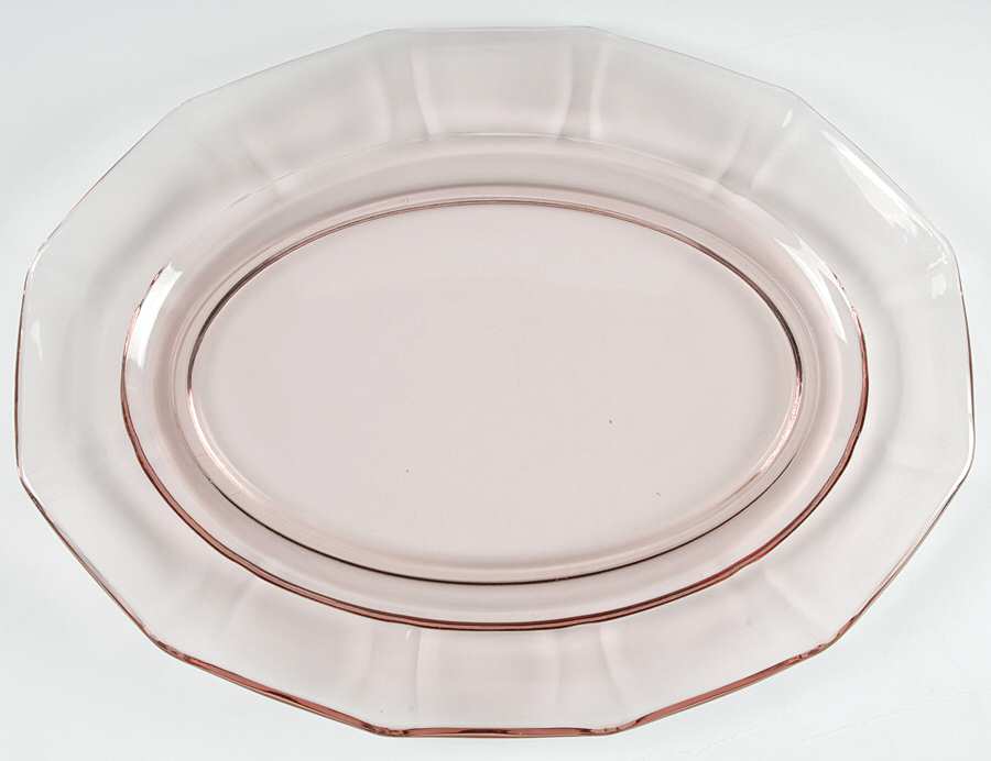 Fairfax Orchid (Purple, Line 2375)) 10" Oval Platter by Fostoria-1
