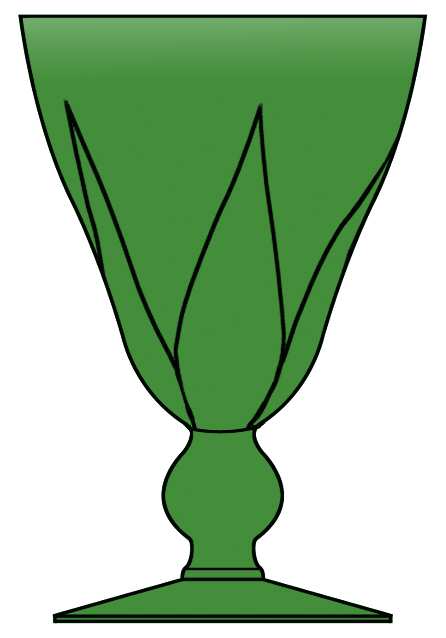 Fairmont Green Water Goblet by Fostoria-1