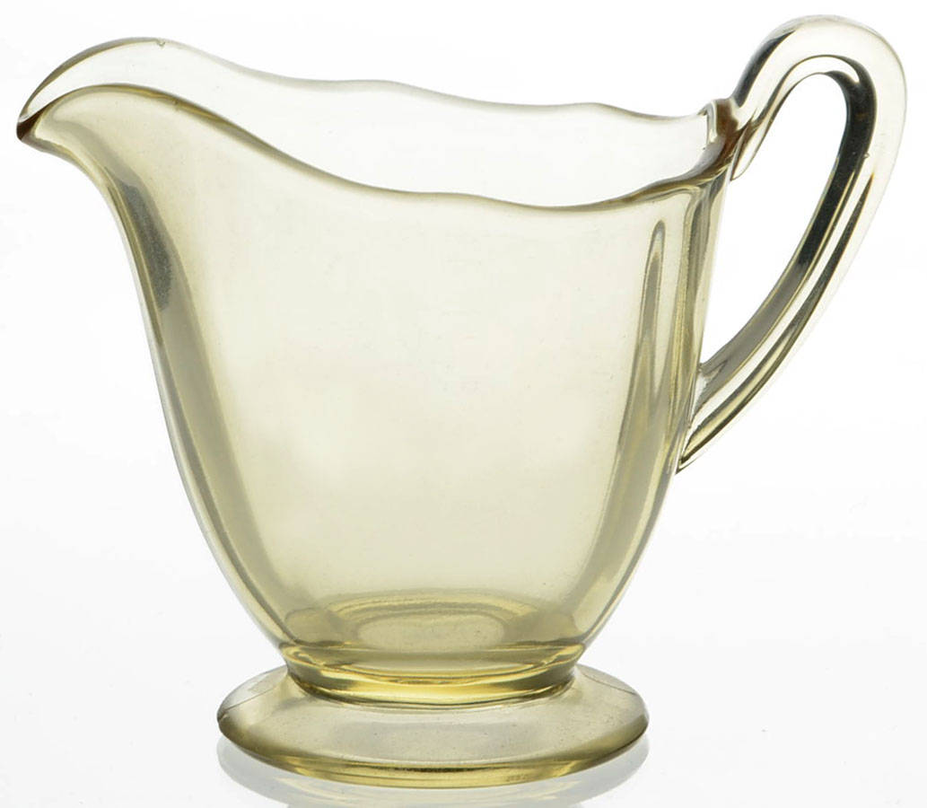 Fairfax Topaz (Yellow, Line 2375) Mini Creamer by Fostoria-1