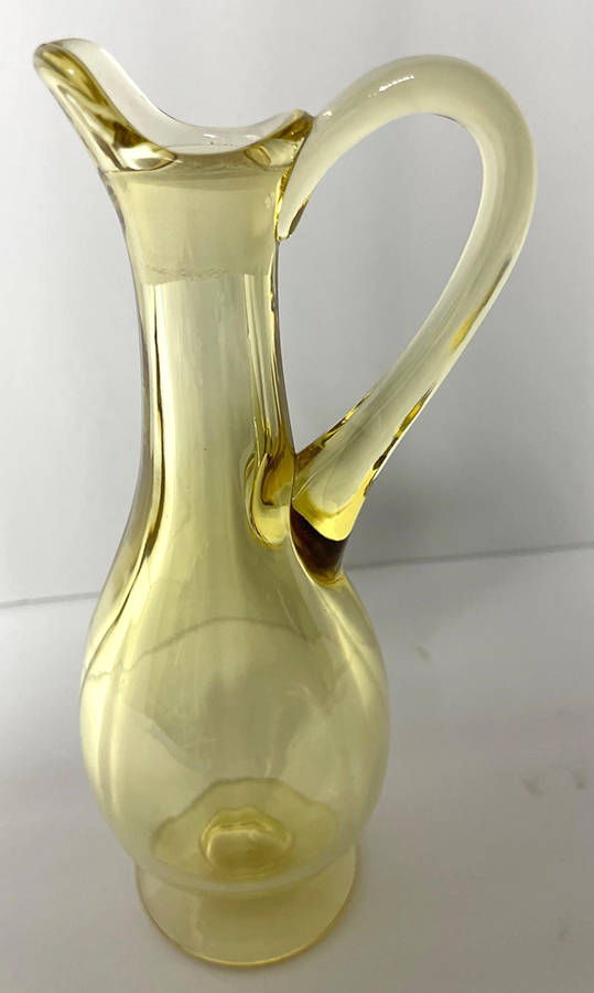 Fairfax Topaz (Yellow, Line 2375) Oil Cruet No Stopper by Fostoria-1