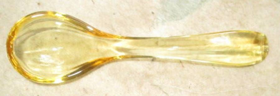 Fairfax Topaz (Yellow, Line 2375) Mayonnaise Ladle by Fostoria-1