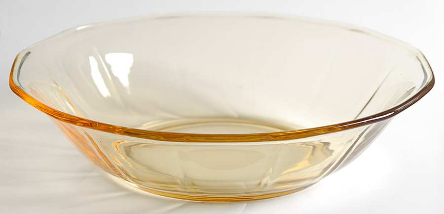 Fairfax Topaz (Yellow, Line 2375) 8" Nappy by Fostoria-1