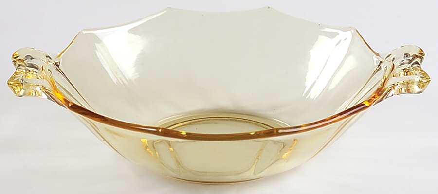 Fairfax Topaz (Yellow, Line 2375) Sweet Meat with Bow Handles by Fostoria-1