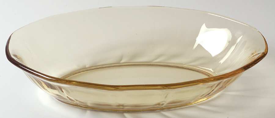 Fairfax Topaz (Yellow, Line 2375) 9" Oval Baker by Fostoria-1