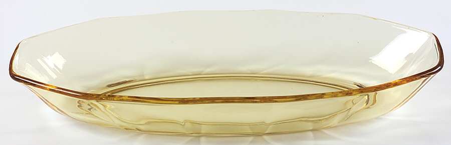 Fairfax Topaz (Yellow, Line 2375) 11" Oval Celery by Fostoria-1
