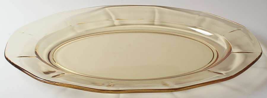 Fairfax Topaz (Yellow, Line 2375) 15" Oval Platter by Fostoria-1