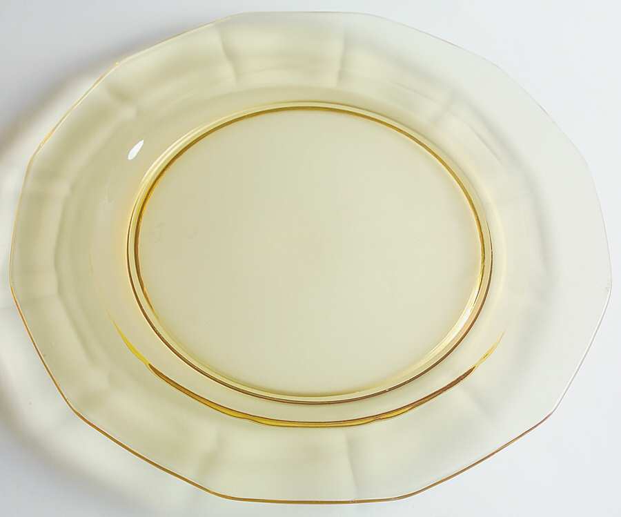 Fairfax Topaz (Yellow, Line 2375) 13" Service Plate by Fostoria-1