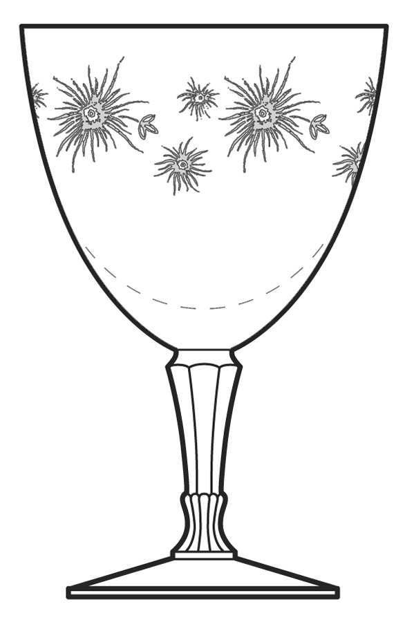 Fantasy (Stem 6086) Water Goblet by Fostoria-1