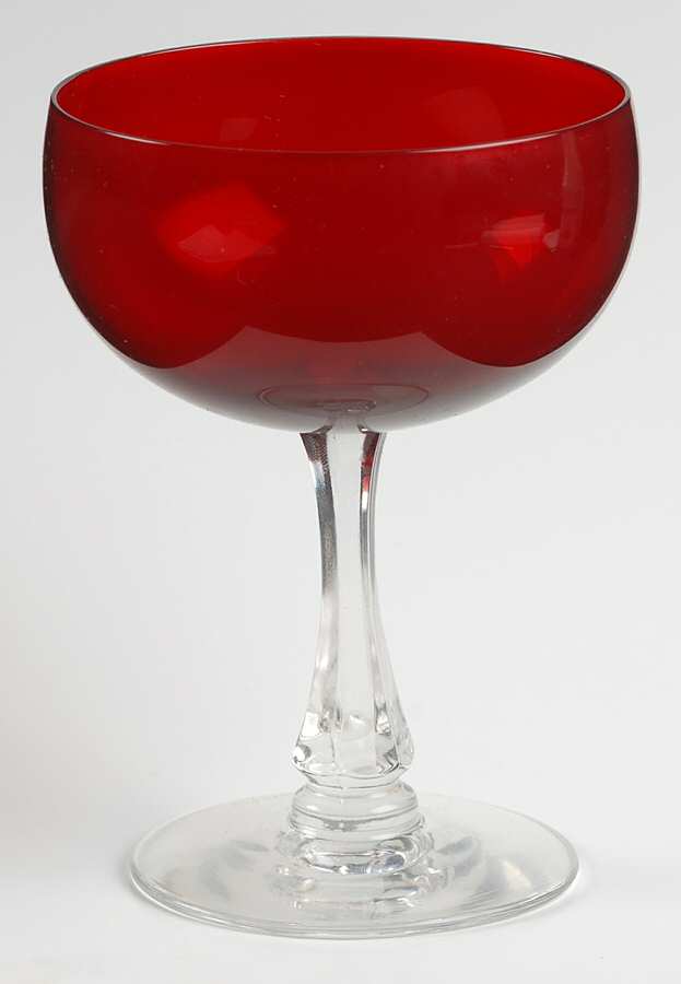 Fascination Ruby Champagne/Tall Sherbet by Fostoria-1