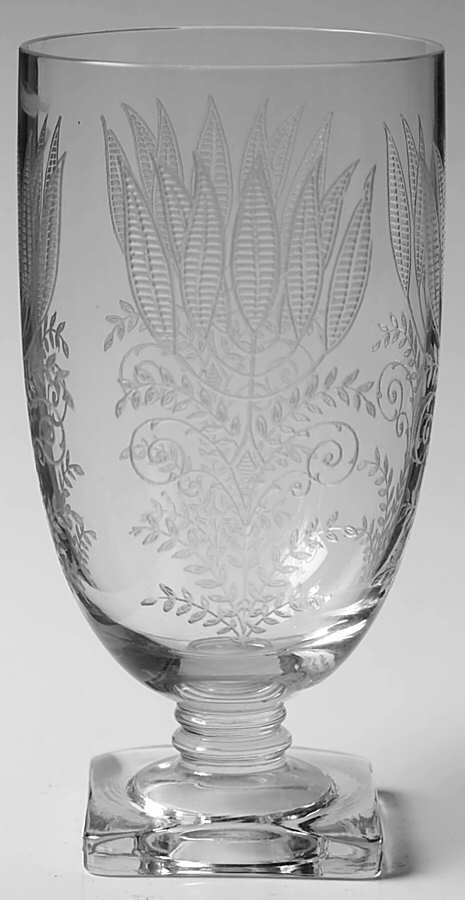 Fern (Clear Base) Stem #4020 Iced Tea by Fostoria-1