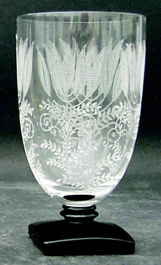 Fern (Black Base) Stem #4020 10 Oz Footed Tumbler by Fostoria-1