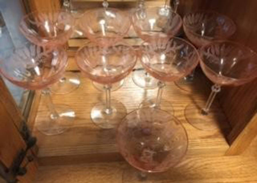 Fern Rose Bowl Champagne/Tall Sherbet by Fostoria-1