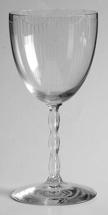 Festoon Water Goblet by Fostoria-1