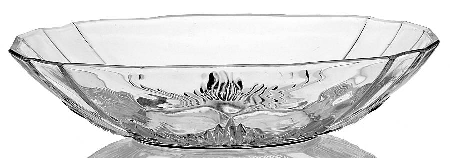 Flame Clear Oval Bowl by Fostoria-1