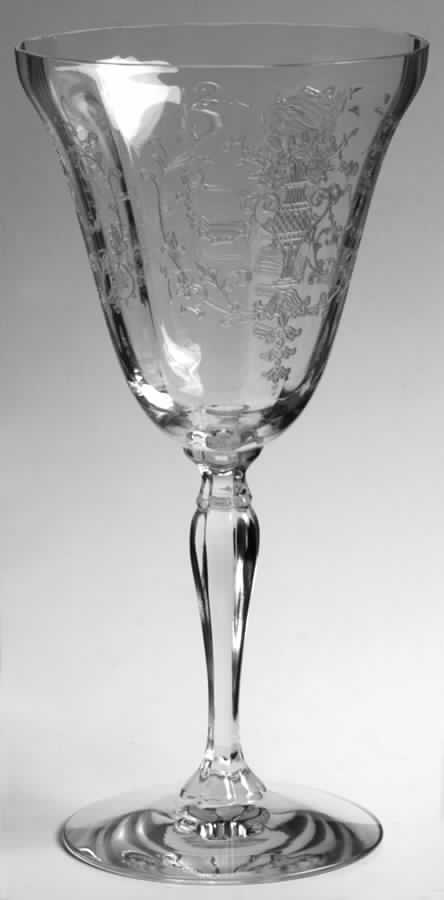 Florentine Clear (Stem 6005, Etch 311) Water Goblet by Fostoria-1