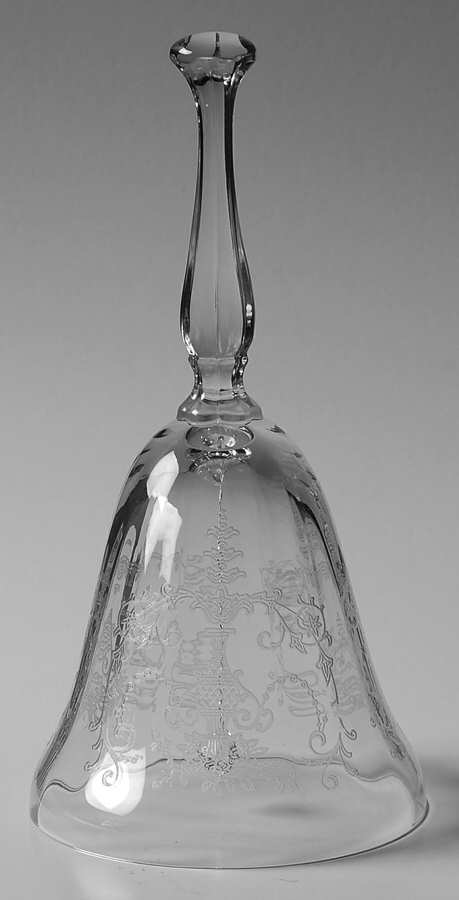 Florentine Clear (Stem 6005, Etch 311) Bell Made From Goblet by Fostoria-1
